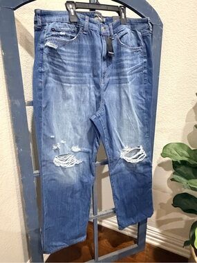 Torrid Stretch Rigid High Rise Straight Distresses Jeans size 20 short